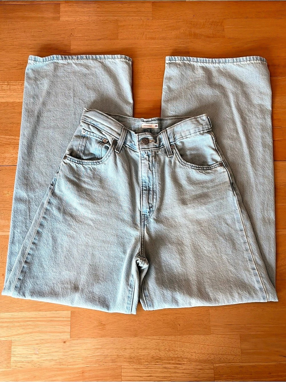 Levi's Women's Cinch Baggy Denim Blue Waist 26